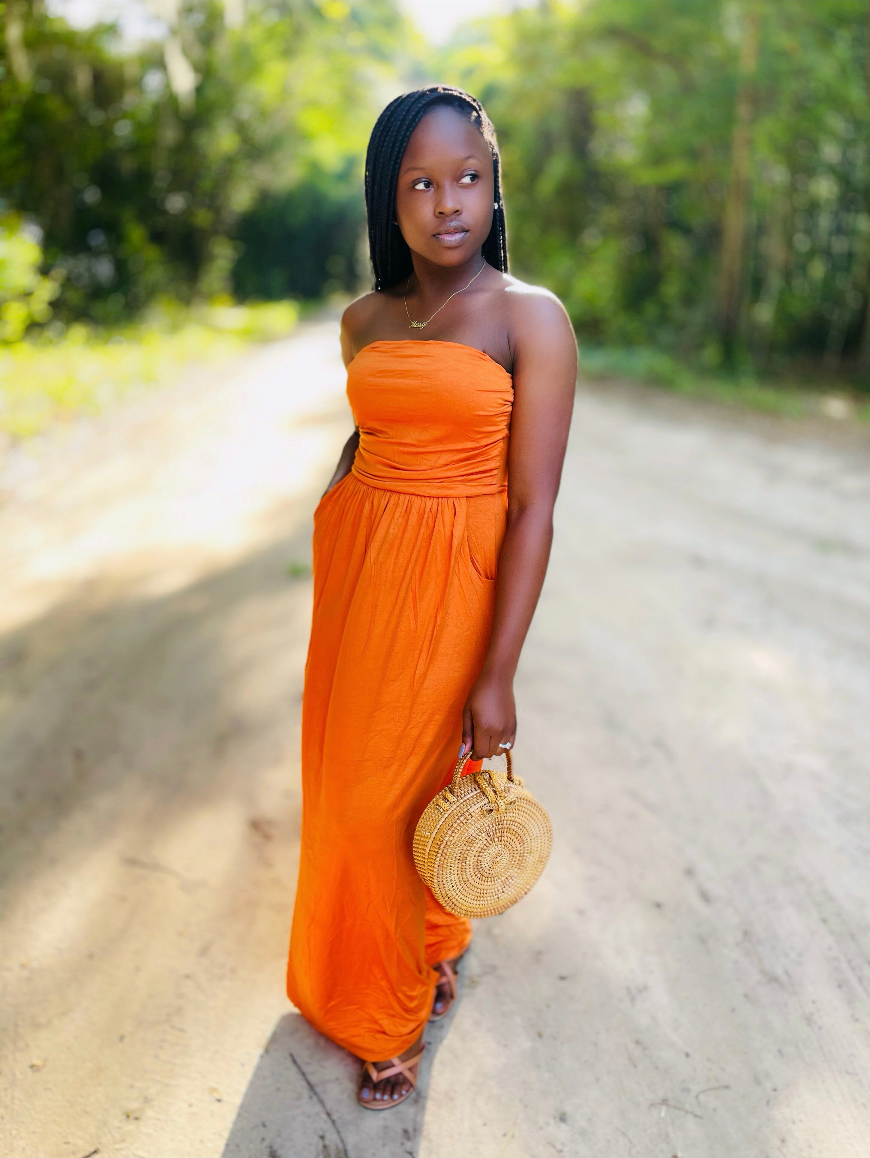 Kendra Maxi | Dress (Carrot)