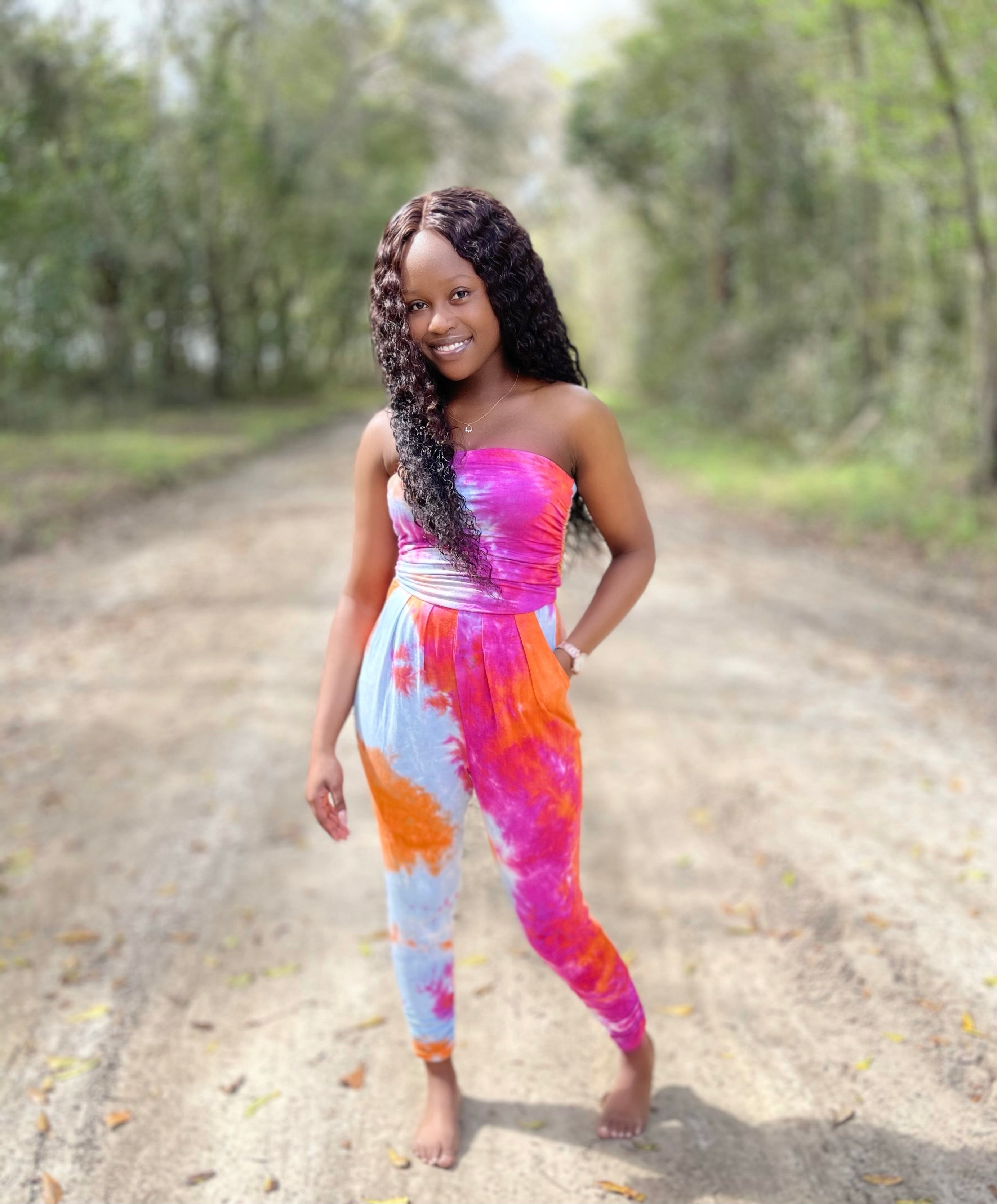 Arie Jumpsuit | Fuchsia